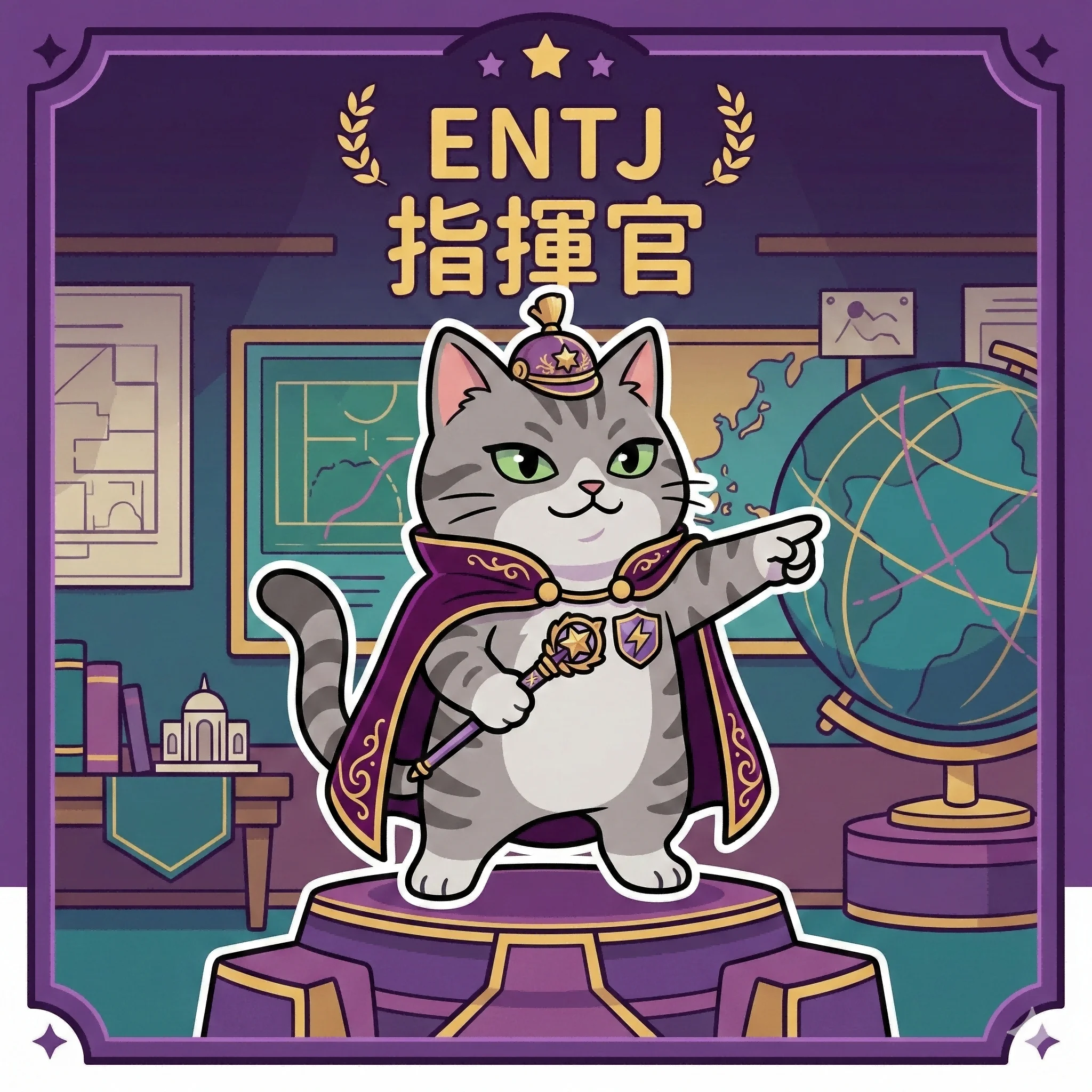 ENTJ 指揮官 MBTI 人格貓｜馥靈之鑰