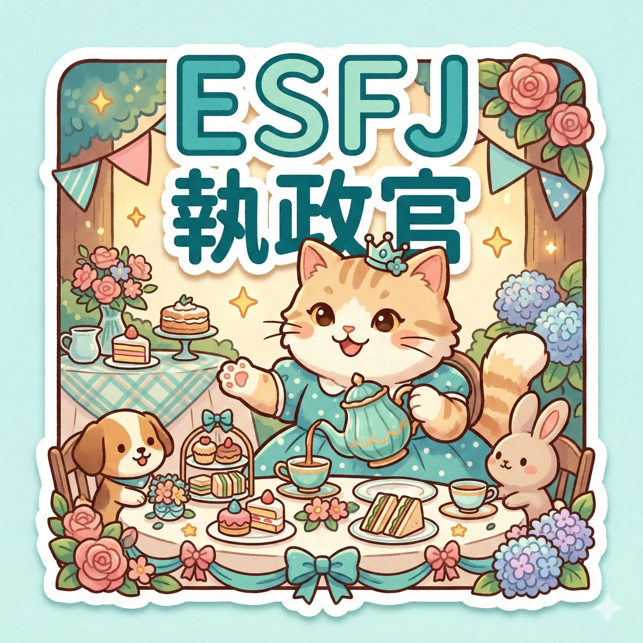 ESFJ 執政官 MBTI 人格貓｜馥靈之鑰