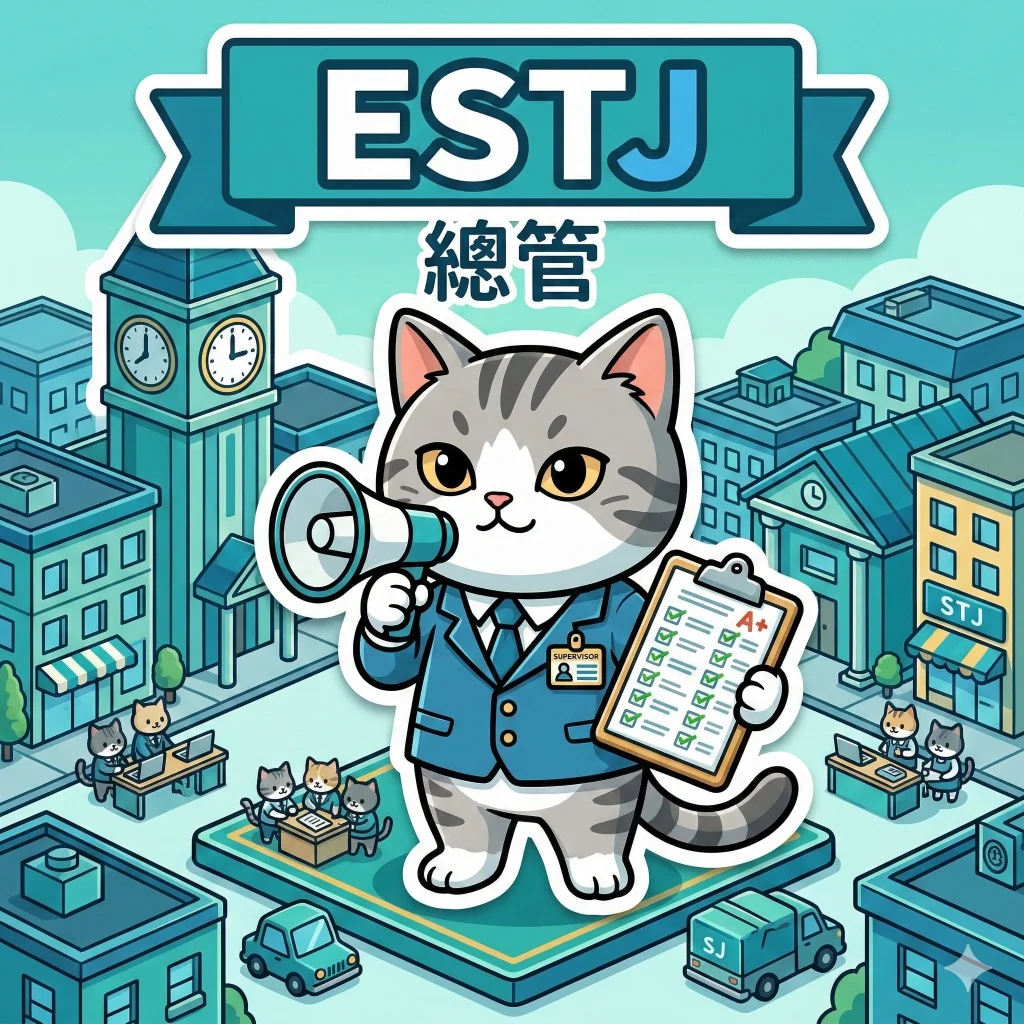 ESTJ 總管 MBTI 人格貓｜馥靈之鑰