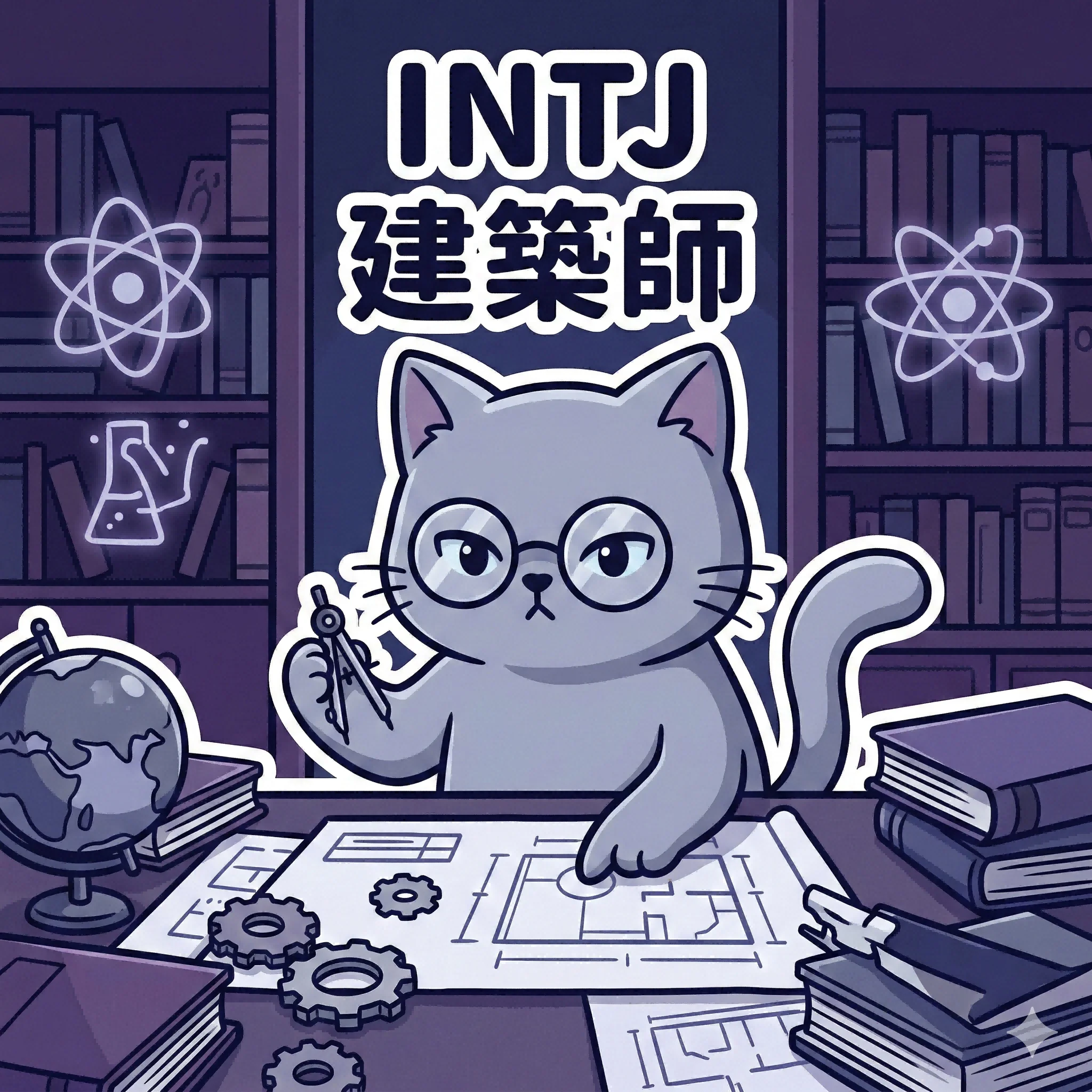 INTJ 建築師 MBTI 人格貓｜馥靈之鑰