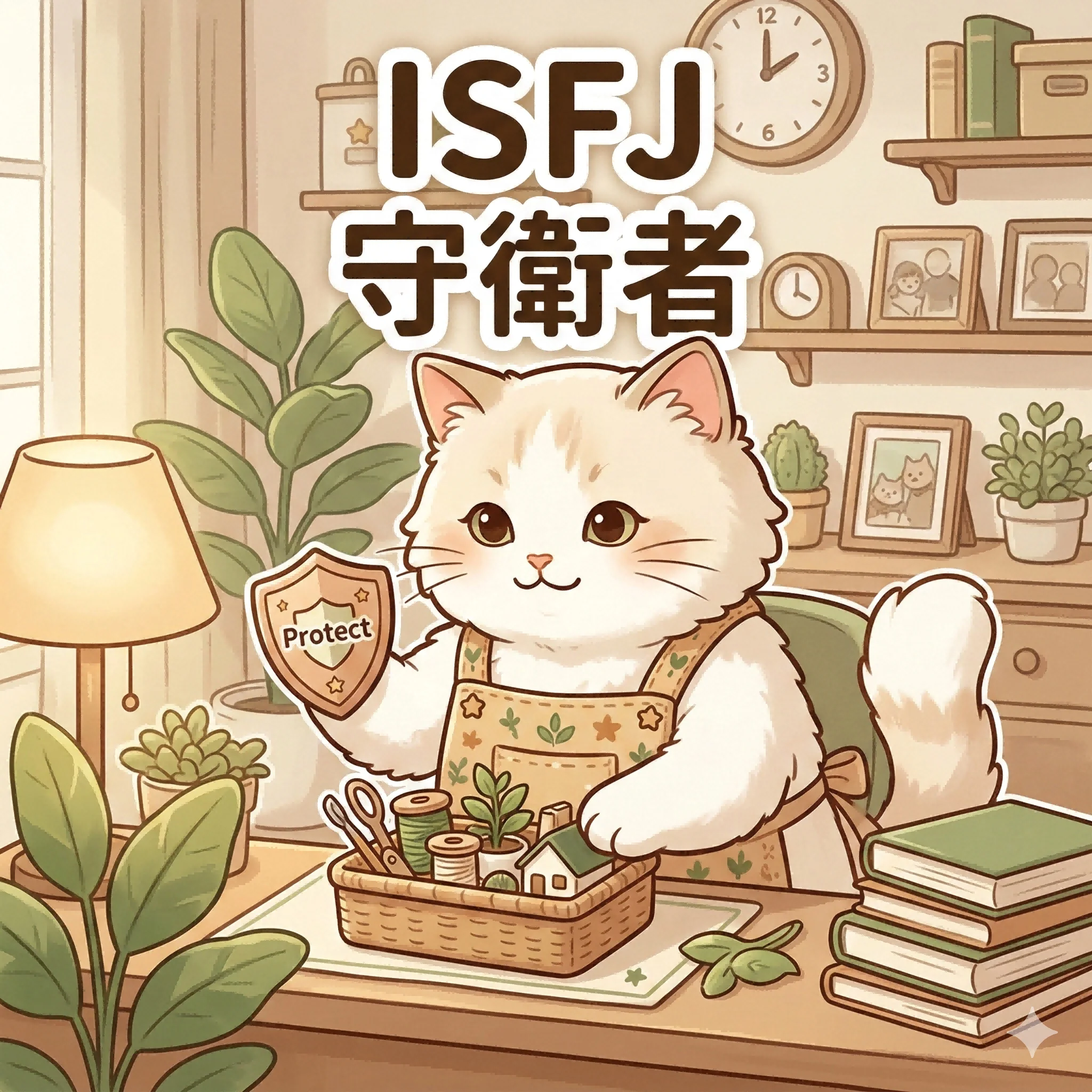 ISFJ 守衛者 MBTI 人格貓｜馥靈之鑰