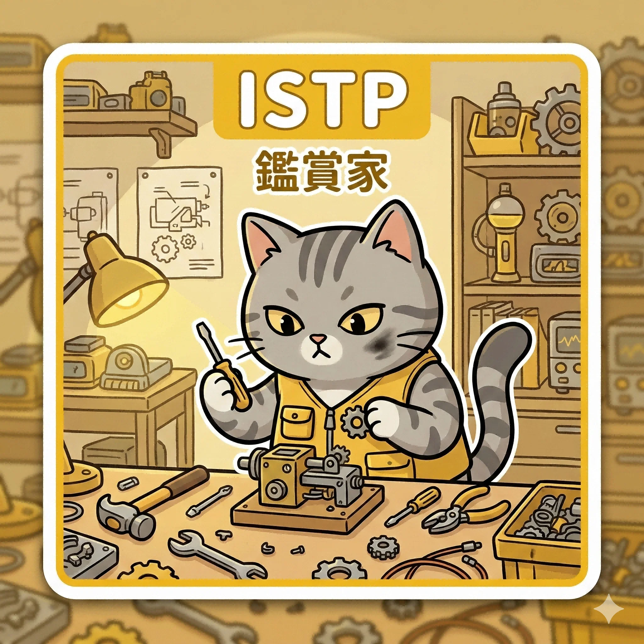 ISTP 鑑賞家 MBTI 人格貓｜馥靈之鑰
