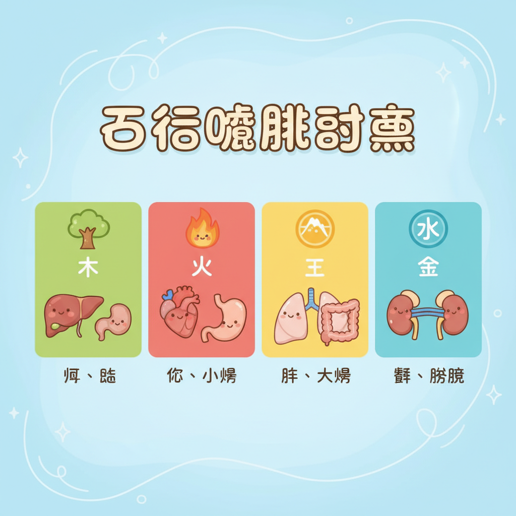 五行臟腑對照