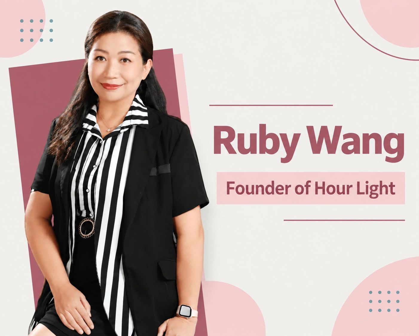Ruby Wang, founder of Hour Light and creator of the H.O.U.R. framework
