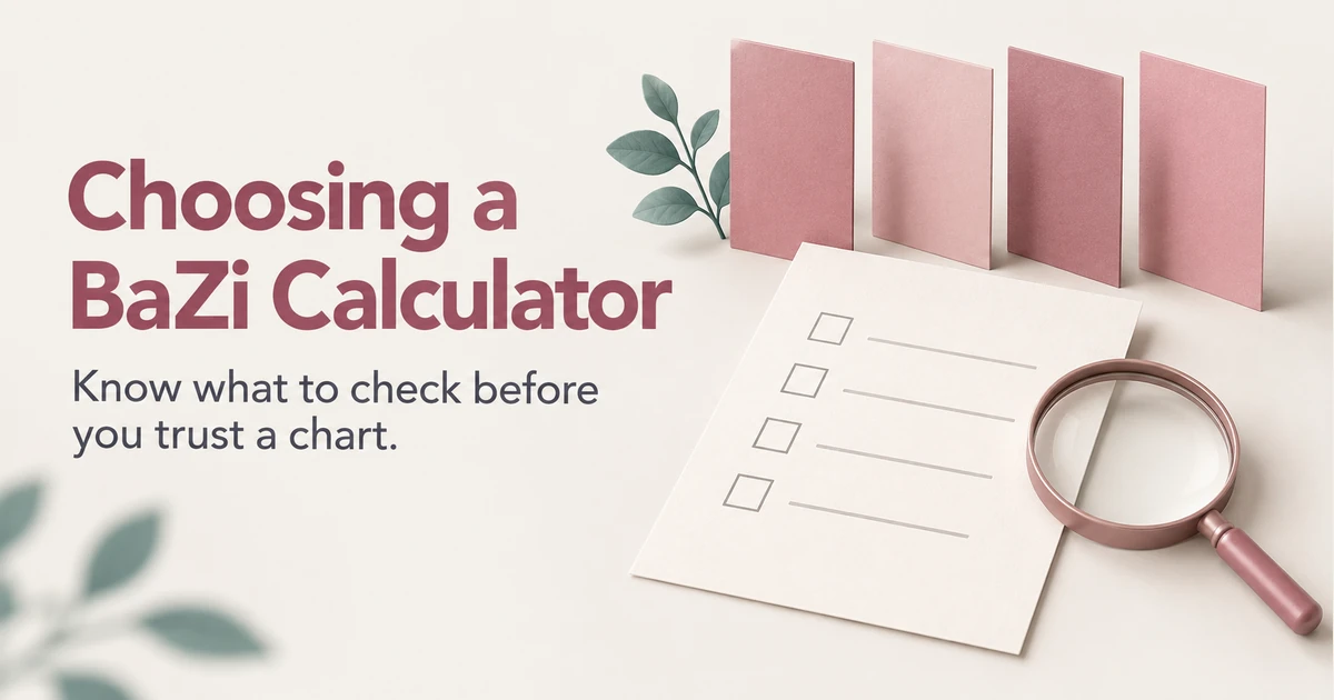 Choosing a BaZi Calculator